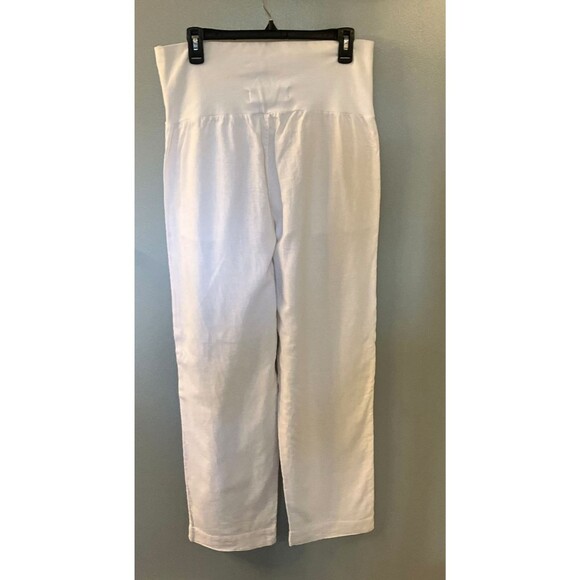Sonoma Maternity NWOT White Pull on High Elastic Waist Pants Size 10 - Picture 7 of 7